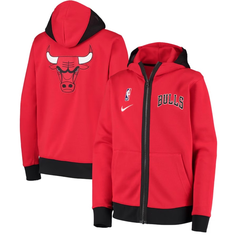 Nike Kids Red Bulls Full-Zip Hoodie Youth Small
